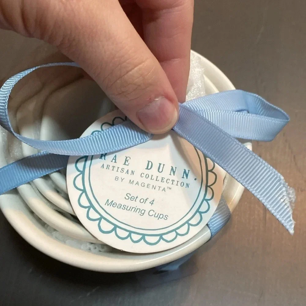 Rae Dunn Peter Rabbit measuring cups Blue & White